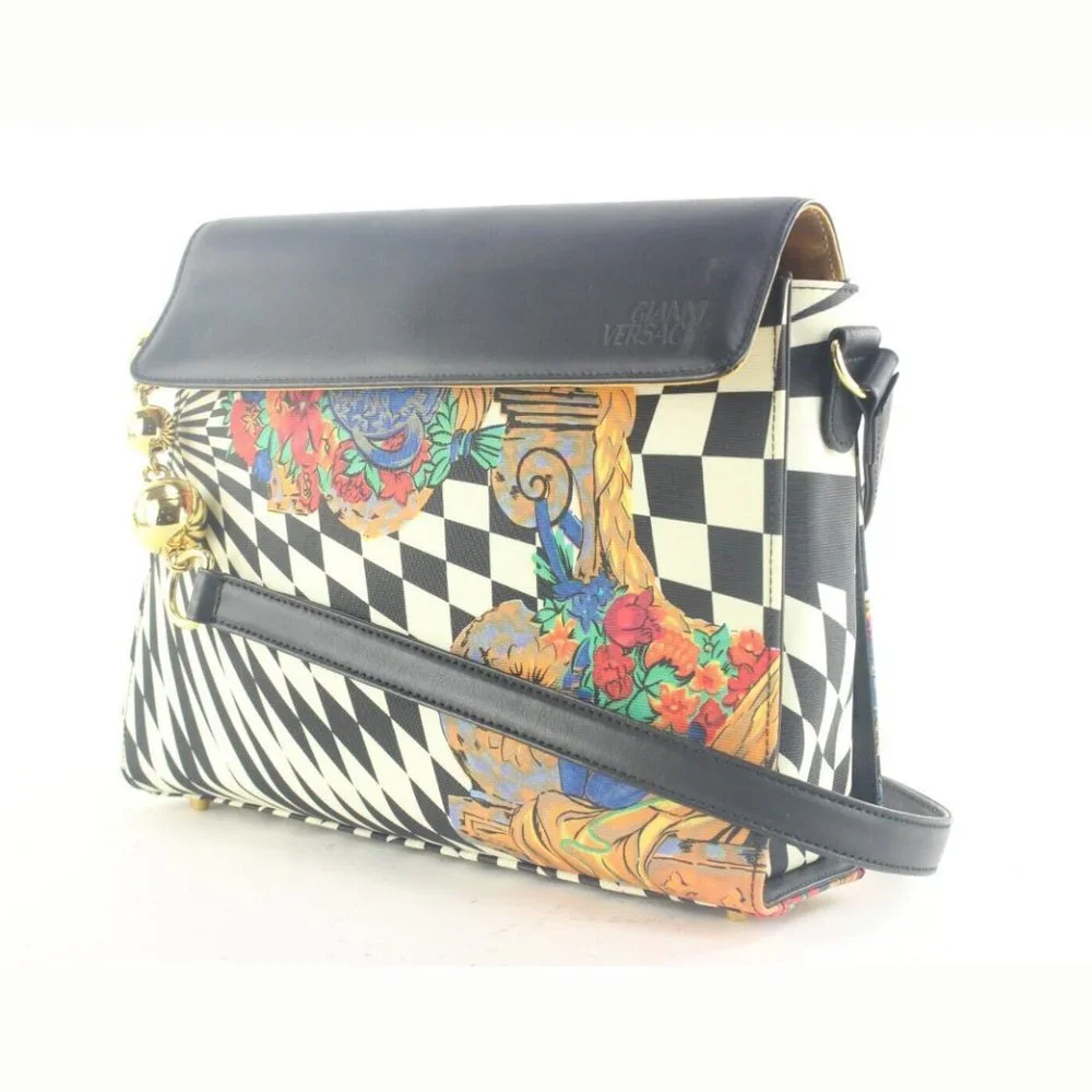 Gianni Versace Rare Psychedelic Illusion Crossbody 1GV912K